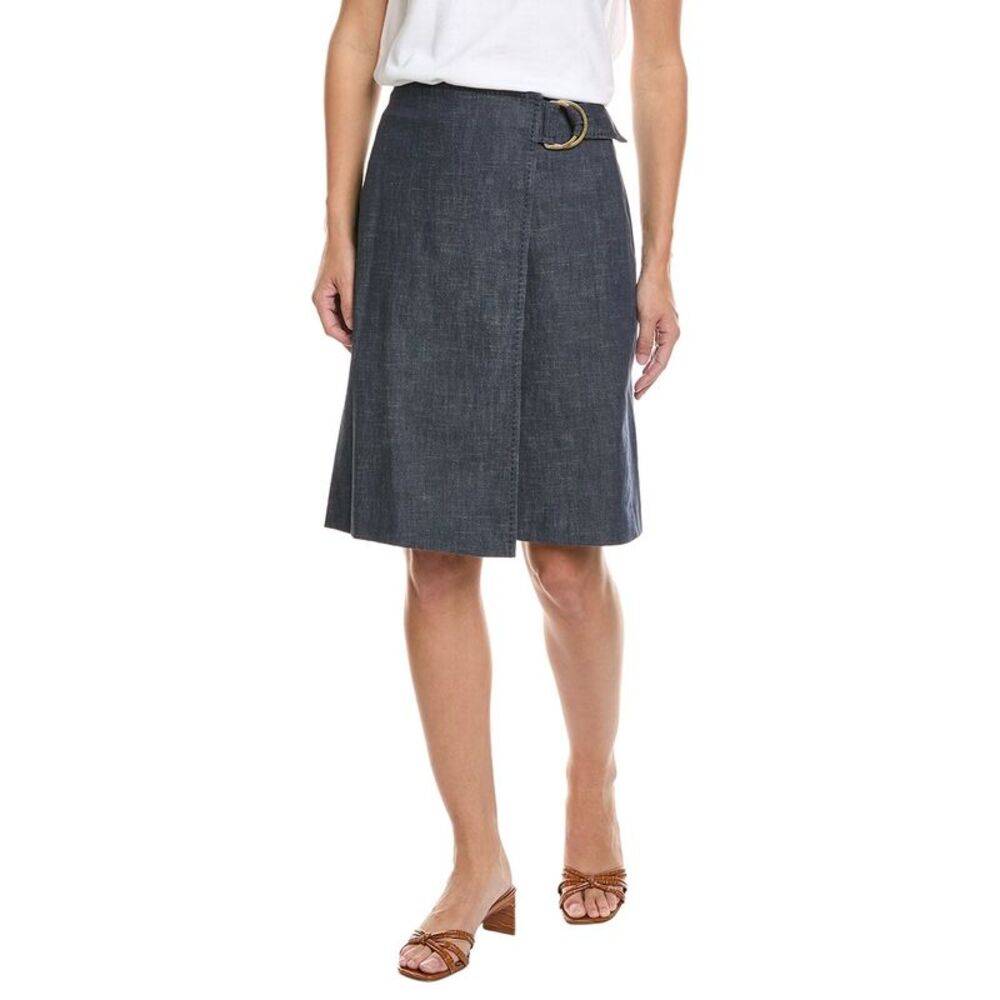Brooks Brothers Womens Denim Skirt, Blue